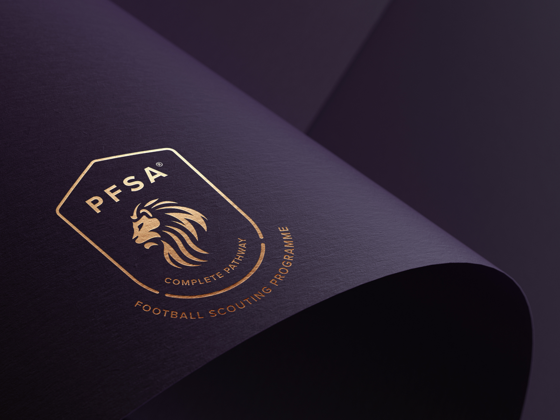 PFSA Complete Pathway — Football Scouting Programme, gold foil certificate